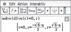 Mathematische Gleichung zur Lösung einer Funktion mit Variablen.