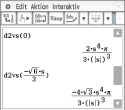 Mathematische Gleichungen und Ausdrücke in einem interaktiven Programm.