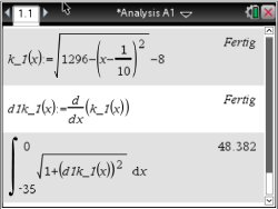 Mathematische Gleichungen und Berechnungen in einer Analyse-Software.