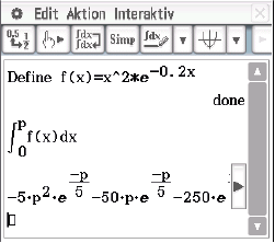 Mathematische Software mit Funktionen zur Definition und Integration von Funktionen.