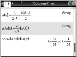 Mathematische Gleichungen und Berechnungen in einem Dokument.
