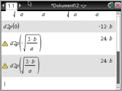 Mathematische Berechnungen und Formeln in einer Softwareansicht.