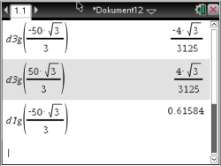 Mathematische Formeln und Berechnungen in einem Dokument.