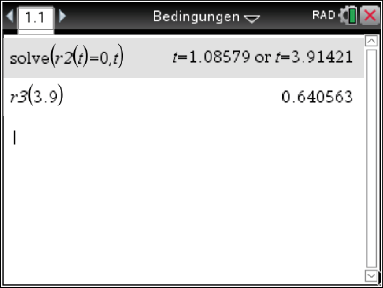 Mathematische Berechnung in einem Programm, das Lösungen für Gleichungen anzeigt.