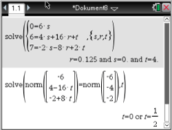 Mathematische Gleichungen und Lösungen in einem Dokument.