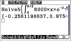 Mathematik-Software zeigt die Eingabe einer Gleichung zur Berechnung eines Integrals.