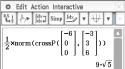 Mathematik-Software mit Berechnungen und Formeln zu Vektoren und Normen.