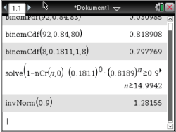 Screenshot eines mathematischen Dokuments mit Berechnungen und Formeln.