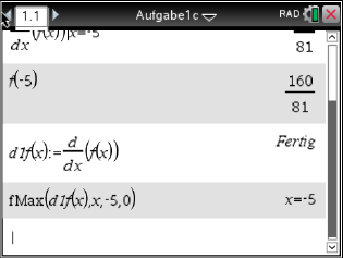 Mathematische Berechnungen und Formeln auf einem Bildschirm, inklusive Ableitungen und Funktionen.