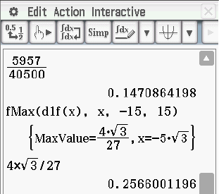 Mathematische Berechnungen und Funktionen in einer Softwareanwendung.