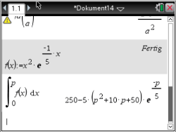 Mathematische Gleichungen und Berechnungen in einem Dokument.