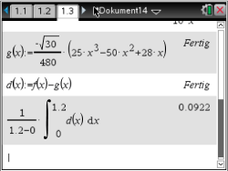 Mathematische Berechnungen und Formeln in einem Dokument angezeigt.
