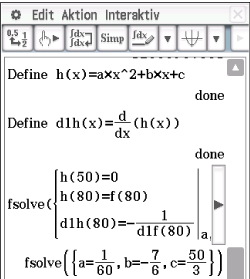 Mathematische Gleichungen und Funktionen in einer Programmierumgebung zur Lösung von Variablen.