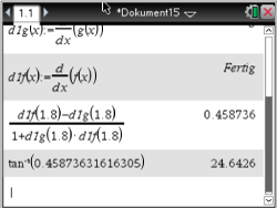 Mathematische Berechnungen und Formeln in einem Dokument.