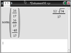 Mathematische Berechnungen mit einer Matrix und einer Norm in einem Dokument.