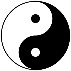 Punktsymmetrie Yin Yang